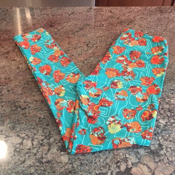 OS NWOT LuLaRoe Leggings F01 596 - Picture 1 of 3